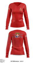 1ST PLT ALPACAS 72699724 Women's Long Sleeve V-neck Shirt - 8