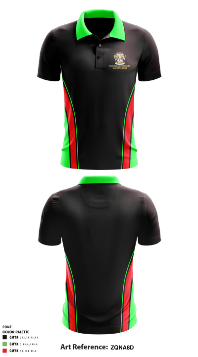 PAPAKOLEA PEACOCKS E-SPORTS CLUB 36233214 Short Sleeve Performance Polo - 1