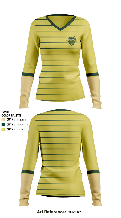 Northwest High School Track 72155128 Women's Long Sleeve V-neck Shirt - 2