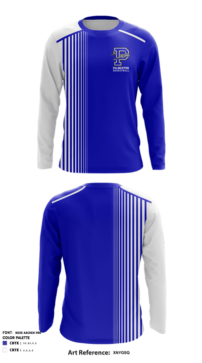Palmerton Area High School Basketball 80184942 Long Sleeve Performance Shirt - 1