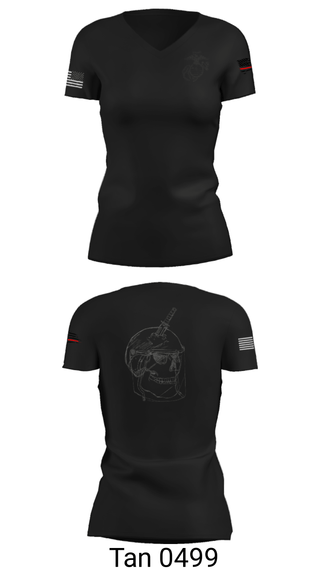 Women's Short Sleeve Vneck Shirt, , Marines, Teamtime, Team time, sublimation, custom sports apparel, team uniforms, spirit wear, spiritwear, sports uniforms, custom shirts, team store, custom team store, fundraiser sports, apparel fundraiser