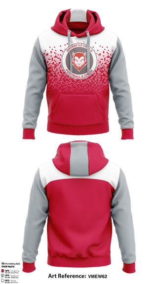 Hoodie, Grosse Ile Devils, Football, Teamtime, Team time, sublimation, custom sports apparel, team uniforms, spirit wear, spiritwear, sports uniforms, custom shirts, team store, custom team store, fundraiser sports, apparel fundraiser