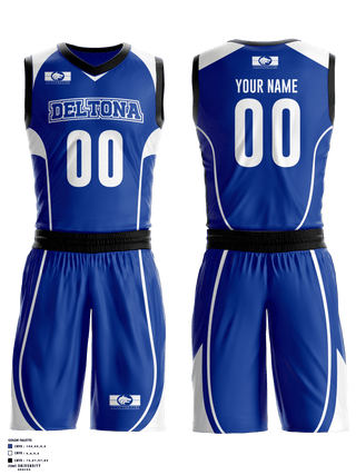 Basketball Uniform, Deltona High School basketball, Women's Basketball, Teamtime, Team time, sublimation, custom sports apparel, team uniforms, spirit wear, spiritwear, sports uniforms, custom shirts, team store, custom team store, fundraiser sports, apparel fundraiser