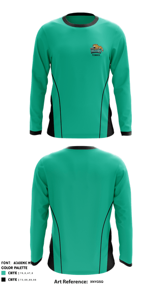 Long Sleeve Performance Shirt, Glen Allen High School Tennis, Tennis, Teamtime, Team time, sublimation, custom sports apparel, team uniforms, spirit wear, spiritwear, sports uniforms, custom shirts, team store, custom team store, fundraiser sports, apparel fundraiser