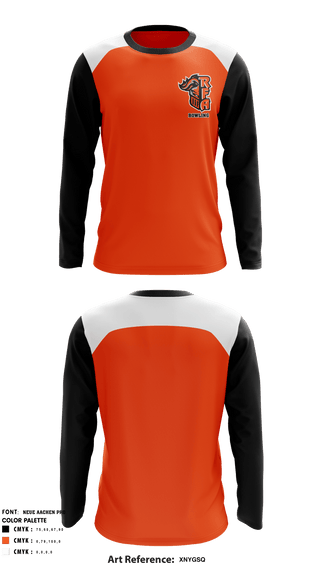 Long Sleeve Performance Shirt, Rome Free Academy Bowling, Bowling, Teamtime, Team time, sublimation, custom sports apparel, team uniforms, spirit wear, spiritwear, sports uniforms, custom shirts, team store, custom team store, fundraiser sports, apparel fundraiser