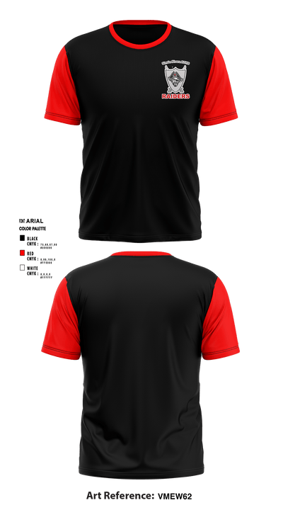 Rivera Raiders 59461259 Short Sleeve Performance Shirt - 1