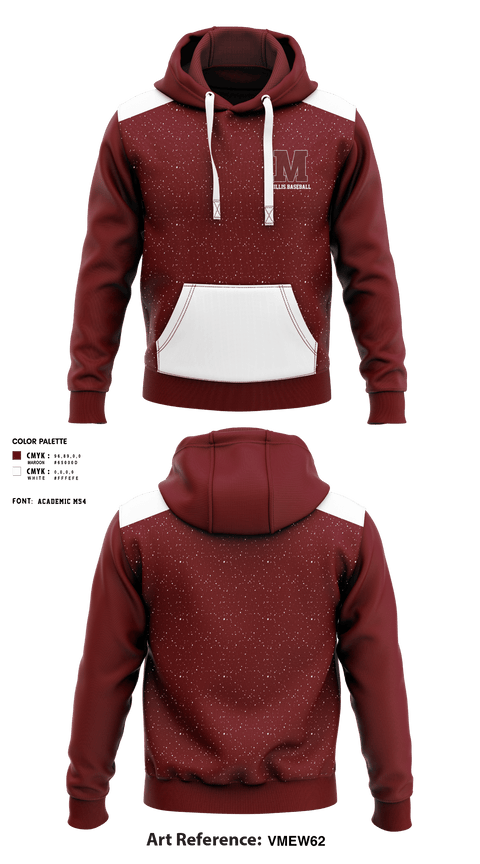 Hoodie, Millis High School Baseball, Baseball, Teamtime, Team time, sublimation, custom sports apparel, team uniforms, spirit wear, spiritwear, sports uniforms, custom shirts, team store, custom team store, fundraiser sports, apparel fundraiser