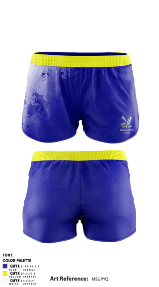 Women's Shorts, Cleveland Hill High School Tennis, Tennis, Teamtime, Team time, sublimation, custom sports apparel, team uniforms, spirit wear, spiritwear, sports uniforms, custom shirts, team store, custom team store, fundraiser sports, apparel fundraiser