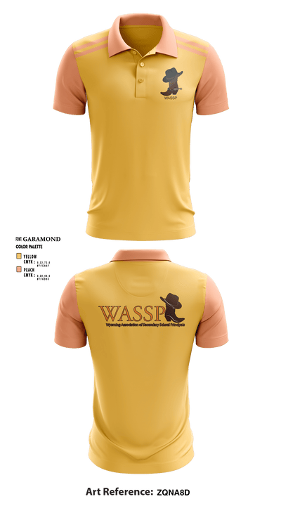 Wyoming Association of Secondary School Principals 79829296 Short Sleeve Performance Polo - 3