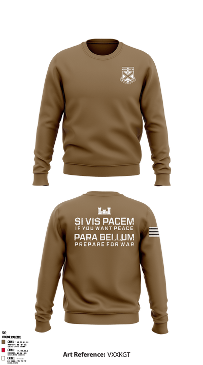 276th Engineer Battalion 45017184 Crew Neck Sweatshirt - 2