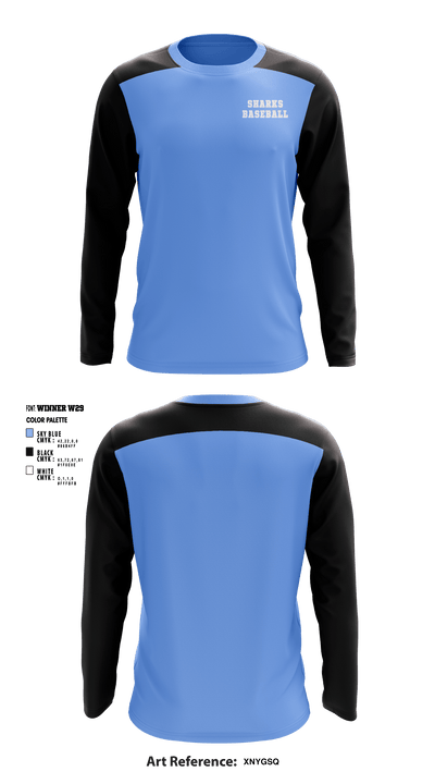 Sharks 26226152 Long Sleeve Performance Shirt - 1