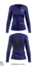 Station 10 68333020 Women's Long Sleeve V-neck Shirt - 1