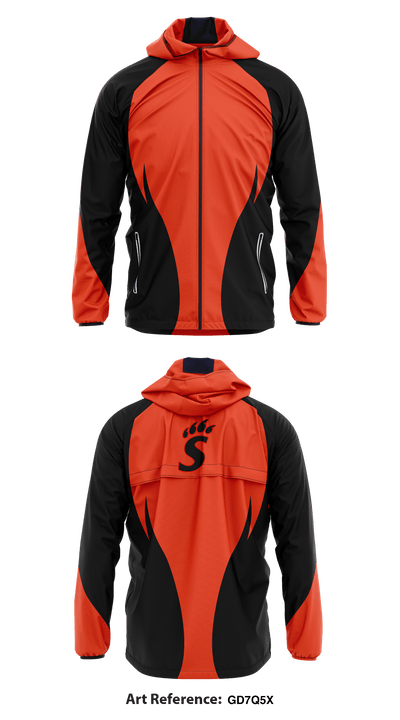 Spencerville High School Cheer 17427308 Windbreaker - 1