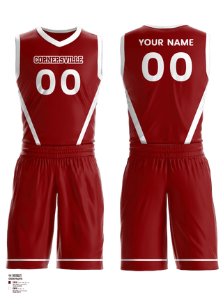 Basketball Uniform, Cornersville High School Basketball, Men's Basketball, Teamtime, Team time, sublimation, custom sports apparel, team uniforms, spirit wear, spiritwear, sports uniforms, custom shirts, team store, custom team store, fundraiser sports, apparel fundraiser