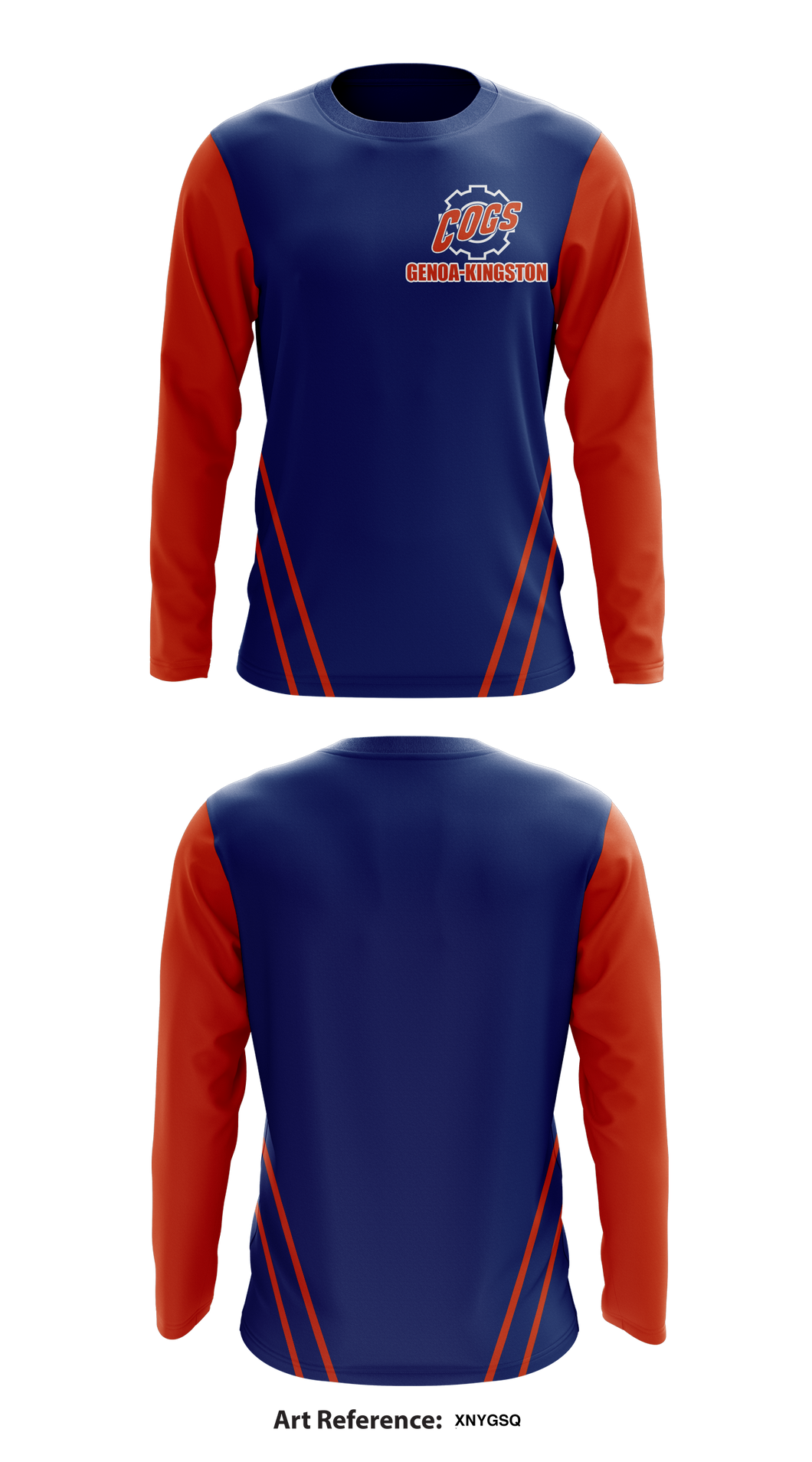 Genoa-Kingston track & field 45300590 Long Sleeve Performance Shirt - 1