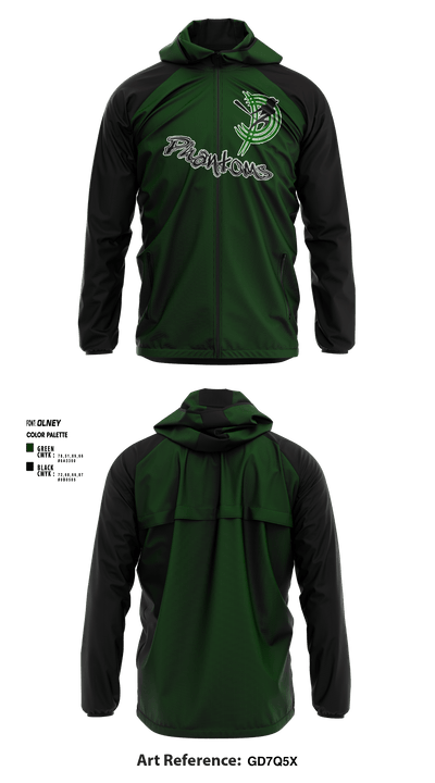 Poway Girls Softball League 94270383 Windbreaker - 1