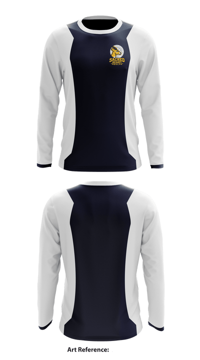 Academy of the Sacred Heart Golf 86313992 Long Sleeve Performance Shirt - 1