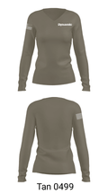 Dynamic 42906299 Women's Long Sleeve V-neck Shirt - 41