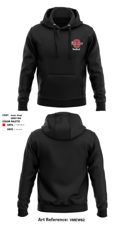 Souderton Braves Youth Football Association 55667427 Hoodie - 3