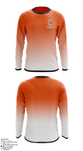 York Suburban High School Tennis 56695102 Long Sleeve Performance Shirt - 1
