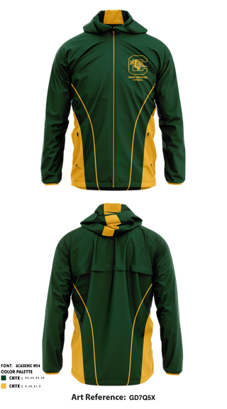 Windbreaker, Conway High School Football, Football, Teamtime, Team time, sublimation, custom sports apparel, team uniforms, spirit wear, spiritwear, sports uniforms, custom shirts, team store, custom team store, fundraiser sports, apparel fundraiser