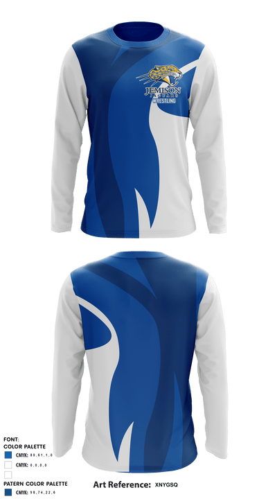 Mae Jemison Wrestling 23940853 Long Sleeve Performance Shirt - 1