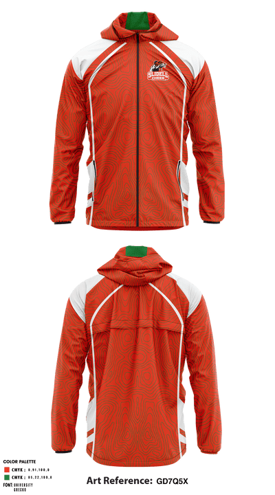 Slidell High School Cheer 49036575 Windbreaker - 1