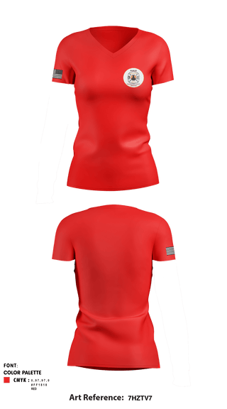 Women's Short Sleeve Vneck Shirt, , Fire Department, Teamtime, Team time, sublimation, custom sports apparel, team uniforms, spirit wear, spiritwear, sports uniforms, custom shirts, team store, custom team store, fundraiser sports, apparel fundraiser