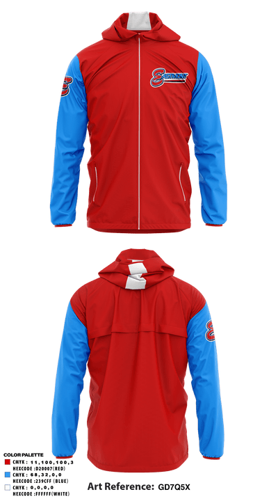 Eastmont Youth Baseball 44457782 Windbreaker - 1