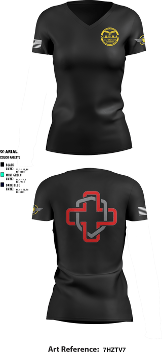 Women's Short Sleeve Vneck Shirt, Border State Security, , Teamtime, Team time, sublimation, custom sports apparel, team uniforms, spirit wear, spiritwear, sports uniforms, custom shirts, team store, custom team store, fundraiser sports, apparel fundraiser