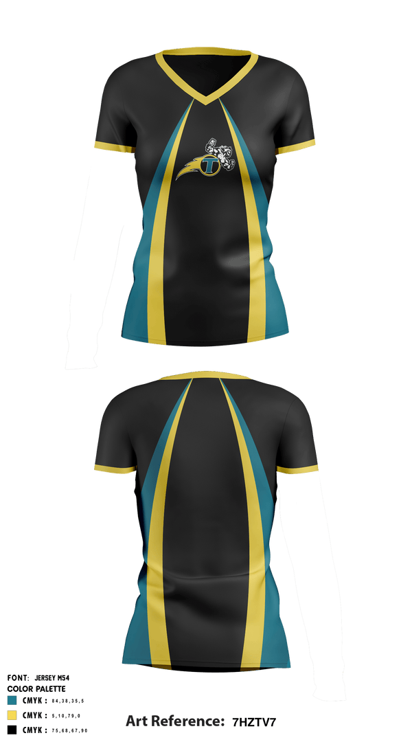 Women's Short Sleeve Vneck Shirt, NE Thunder Football, Football, Teamtime, Team time, sublimation, custom sports apparel, team uniforms, spirit wear, spiritwear, sports uniforms, custom shirts, team store, custom team store, fundraiser sports, apparel fundraiser