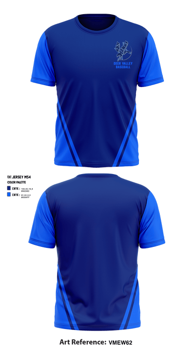Deer Valley High School Baseball 11969227 Short Sleeve Performance Shirt - 1