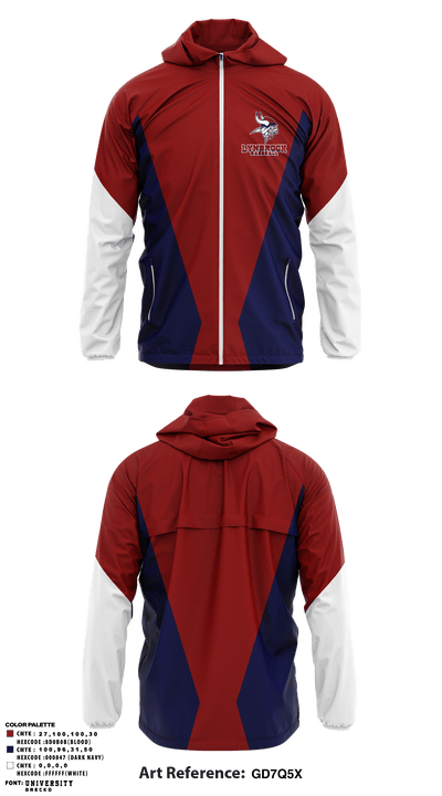 Lynbrook High School Baseball 16214705 Windbreaker - 1