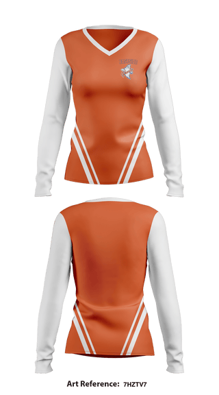 Women's Long Sleeve Vneck Shirt, Eastside High School, School Spirit Store, Teamtime, Team time, sublimation, custom sports apparel, team uniforms, spirit wear, spiritwear, sports uniforms, custom shirts, team store, custom team store, fundraiser sports, apparel fundraiser