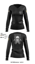 137th Echo Company 62214635 Women's Long Sleeve V-neck Shirt - 2