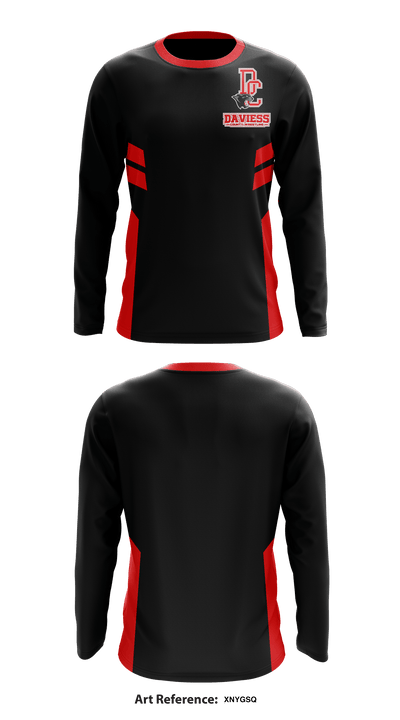 Daviess County Wrestling 27022812 Long Sleeve Rash Guard Shirt - 1