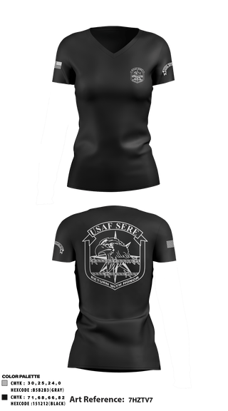 Women's Short Sleeve Vneck Shirt, , Air Force, Teamtime, Team time, sublimation, custom sports apparel, team uniforms, spirit wear, spiritwear, sports uniforms, custom shirts, team store, custom team store, fundraiser sports, apparel fundraiser