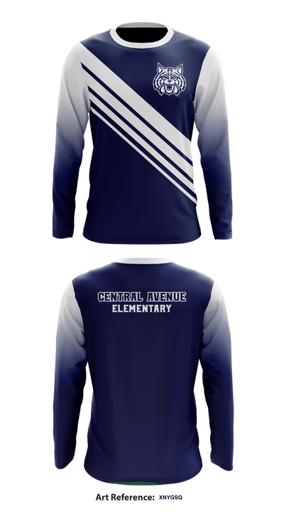 Central Avenue Elementary 90338111 Long Sleeve Performance Shirt - 1