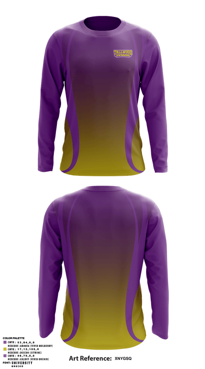Tallwood Lions 68974621 Long Sleeve Performance Shirt - 1
