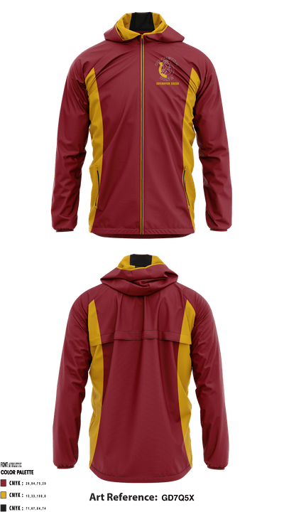 Covington Middle School Cheer 37381303 Windbreaker - 1
