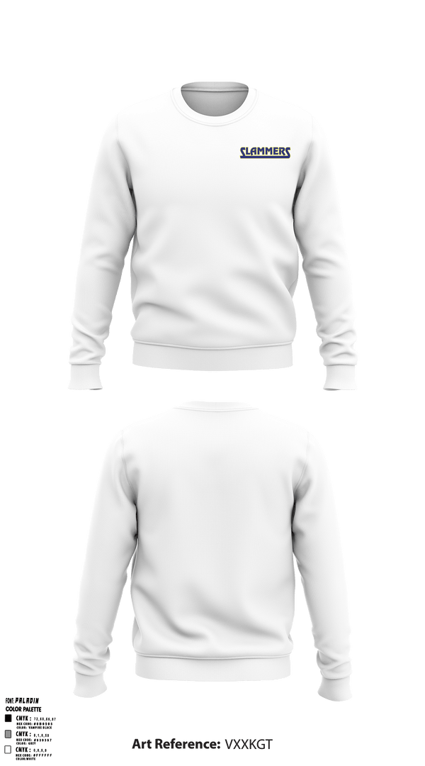 Crew Neck Sweatshirt, Slammers FP, Softball, Teamtime, Team time, sublimation, custom sports apparel, team uniforms, spirit wear, spiritwear, sports uniforms, custom shirts, team store, custom team store, fundraiser sports, apparel fundraiser