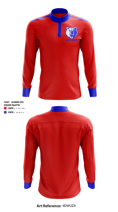 Alta Sierra Intermediate School Volleyball 73352215 Quarter Zip Jacket - 1