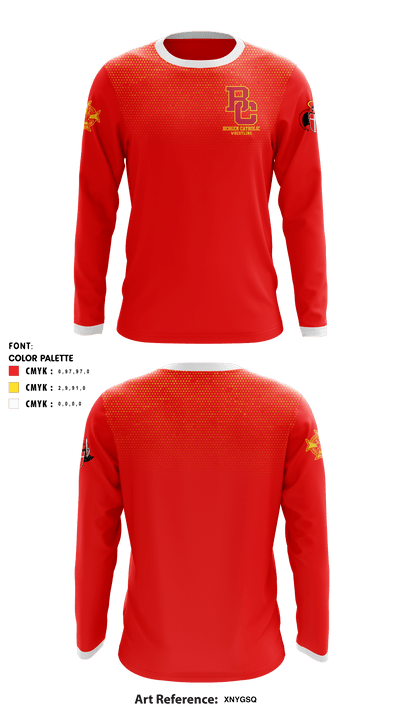 Bergen Catholic 40685857 Long Sleeve Rash Guard Shirt - 1