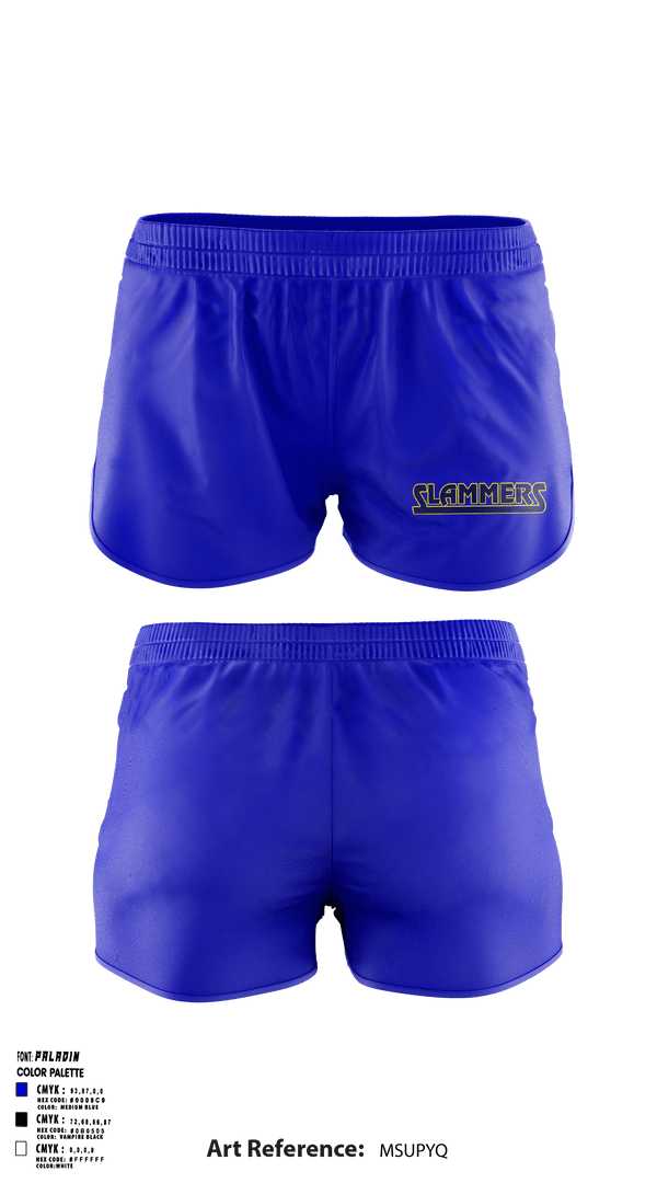 Women's Shorts, Slammers FP, Softball, Teamtime, Team time, sublimation, custom sports apparel, team uniforms, spirit wear, spiritwear, sports uniforms, custom shirts, team store, custom team store, fundraiser sports, apparel fundraiser