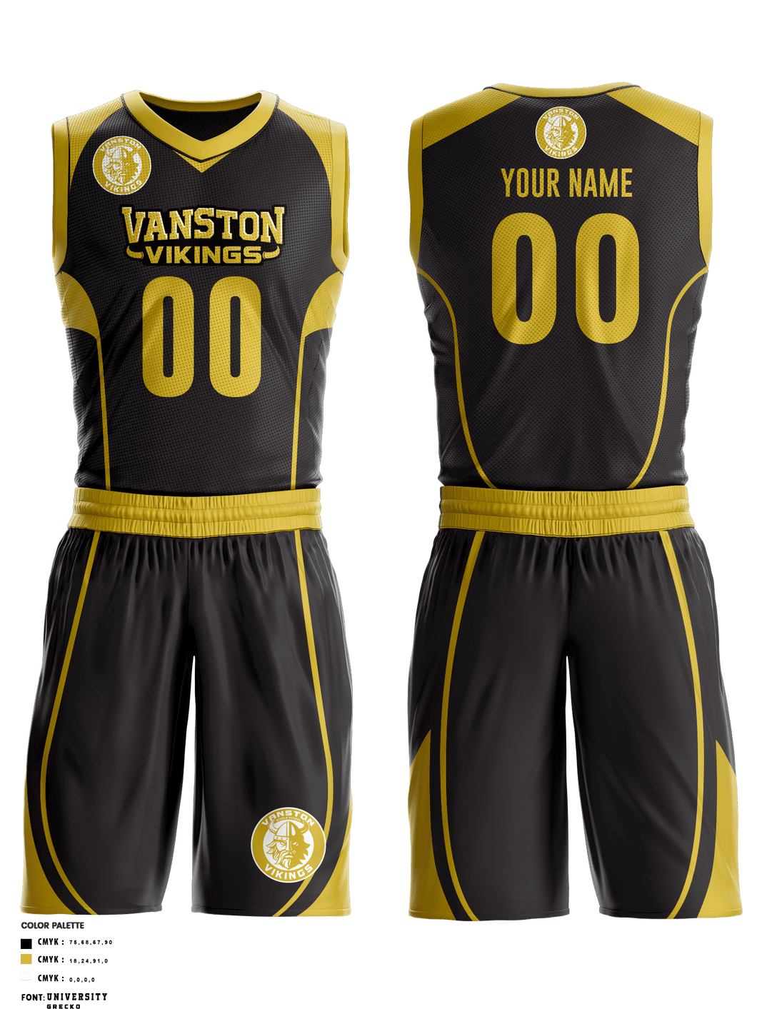 Vikings Custom Basketball Uniform