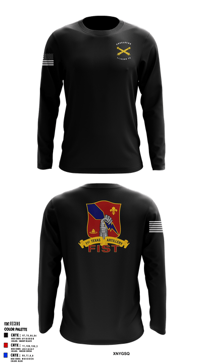 Crusaders 1/133rd FA 56474981 Long Sleeve Performance Shirt - 1