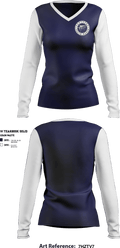 Esm Sports Complex 70020922 Women's Long Sleeve V-neck Shirt - 2