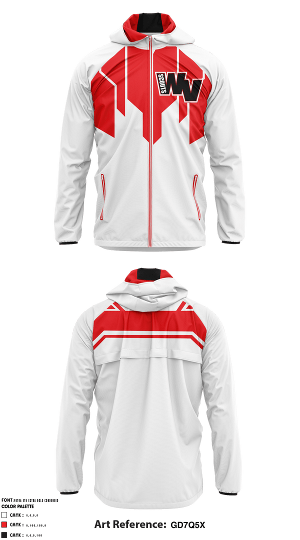 Windbreaker, West Valley Scouts, Football, Teamtime, Team time, sublimation, custom sports apparel, team uniforms, spirit wear, spiritwear, sports uniforms, custom shirts, team store, custom team store, fundraiser sports, apparel fundraiser