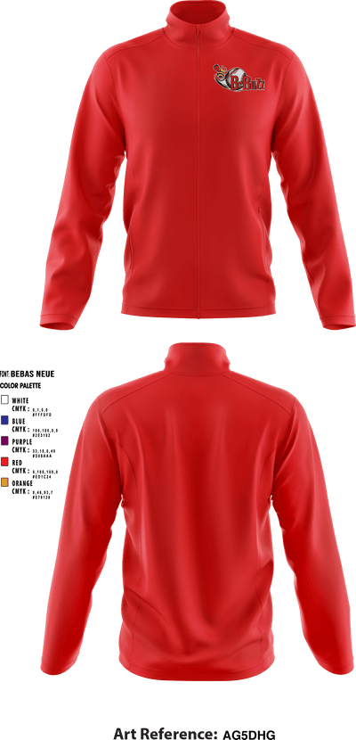B Buzz Baseball League 70409945 Fleece Jacket - 5