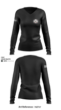 Bay Minette Police Department 59231625 Women's Long Sleeve V-neck Shirt - 1